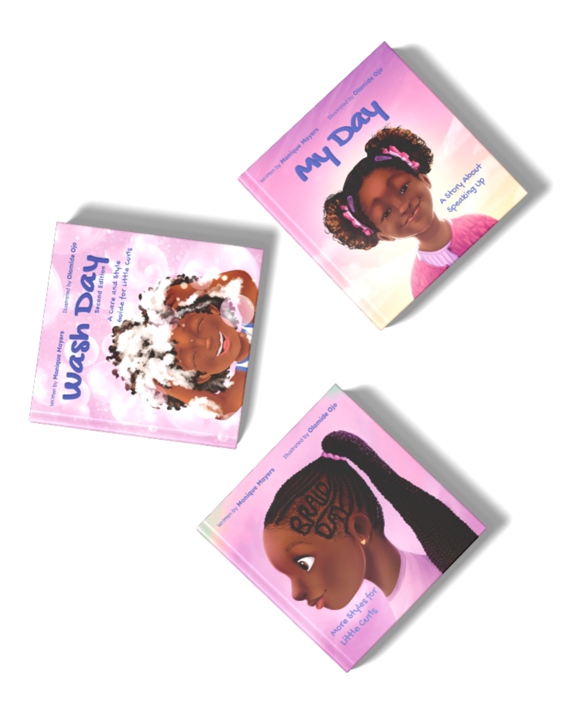 Curls, Confidence and Courage series — three picture books by ChocoLit Press™